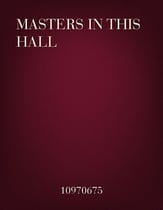 Masters In This Hall SATB choral sheet music cover